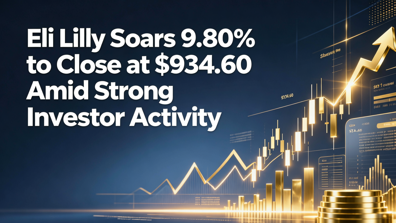 Eli Lilly Soars 9.80% to Close at $934.60 Amid Strong Investor Activity