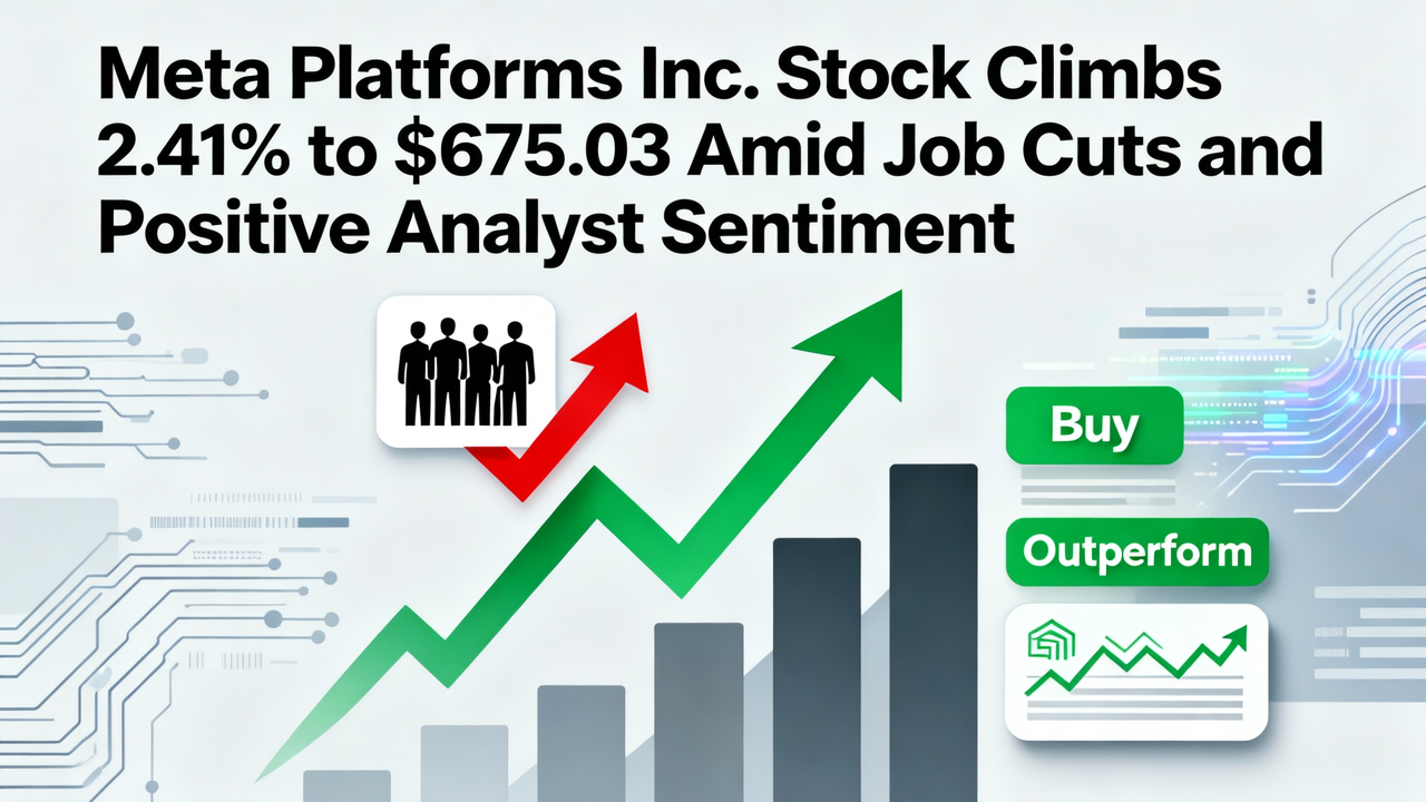 Meta Platforms Inc. Stock Climbs 2.41% to $675.03 Amid Job Cuts and Positive Analyst Sentiment