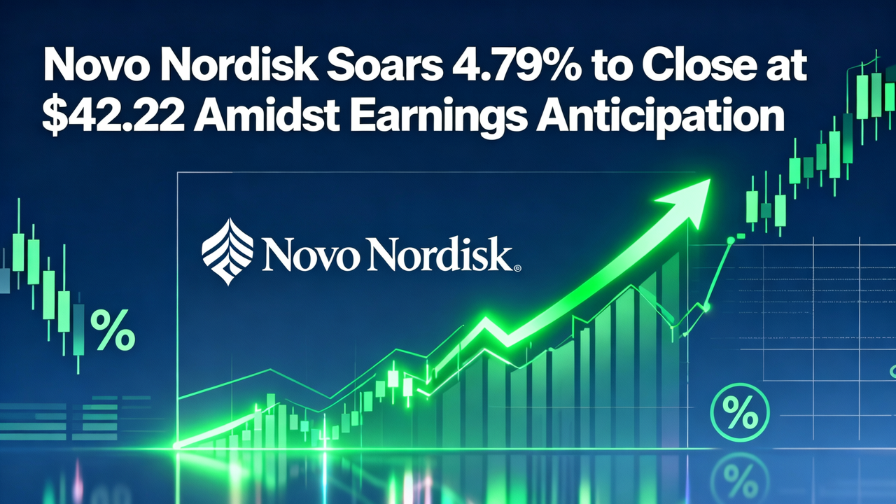 Novo Nordisk Soars 4.79% to Close at $42.22 Amidst Earnings Anticipation