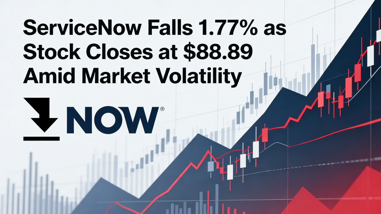 ServiceNow Falls 1.77% as Stock Closes at $88.89 Amid Market Volatility