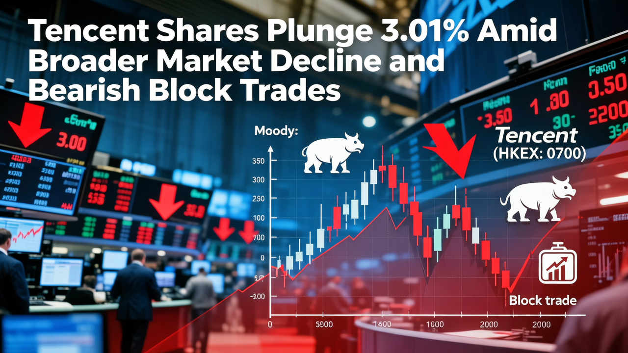 Tencent Shares Plunge 3.01% Amid Broader Market Decline and Bearish Block Trades