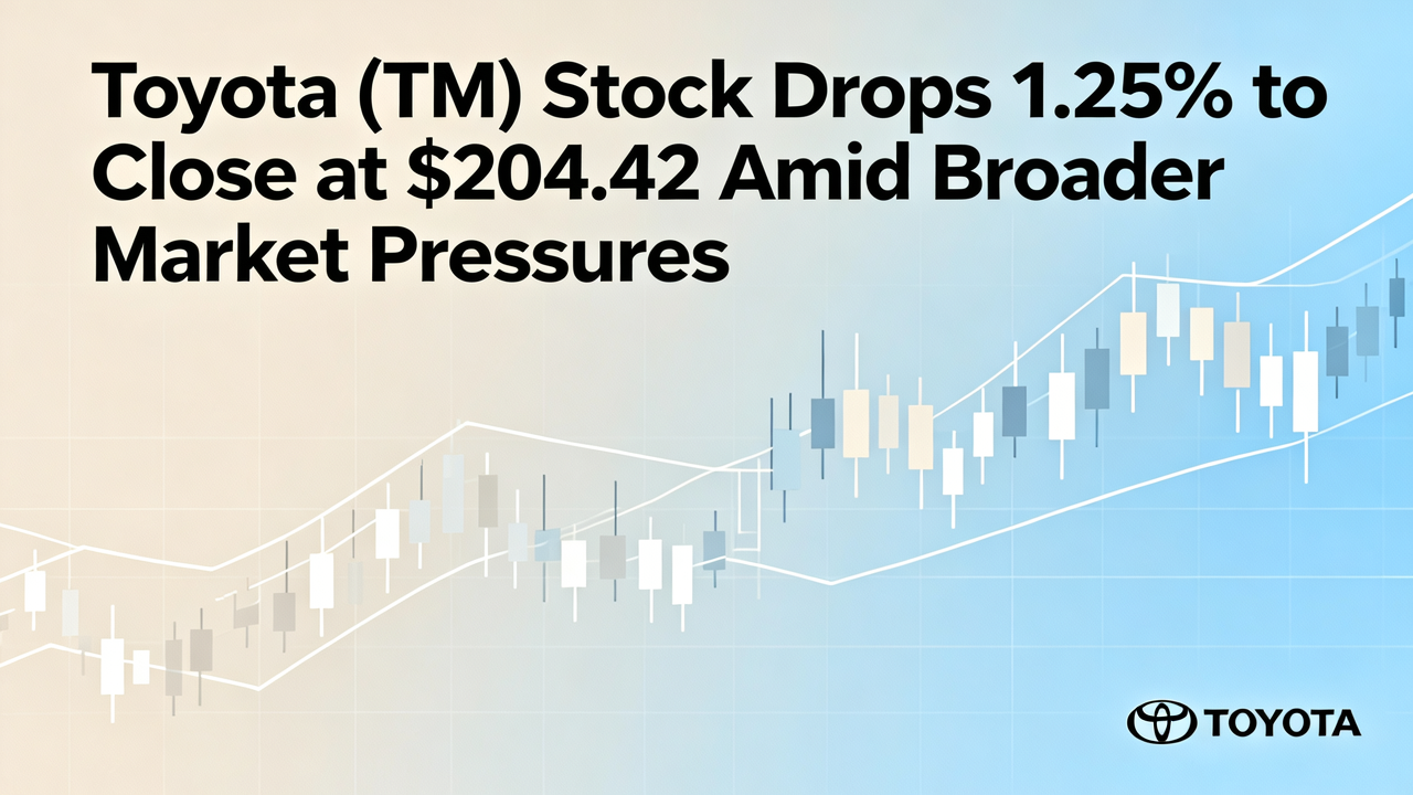 Toyota (TM) Stock Drops 1.25% to Close at $204.42 Amid Broader Market Pressures
