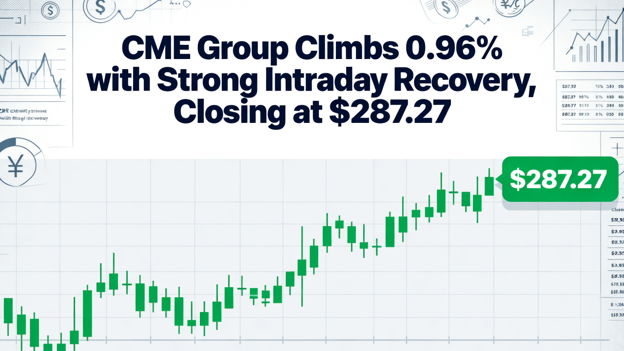 CME Group Climbs 0.96% with Strong Intraday Recovery, Closing at $287.27