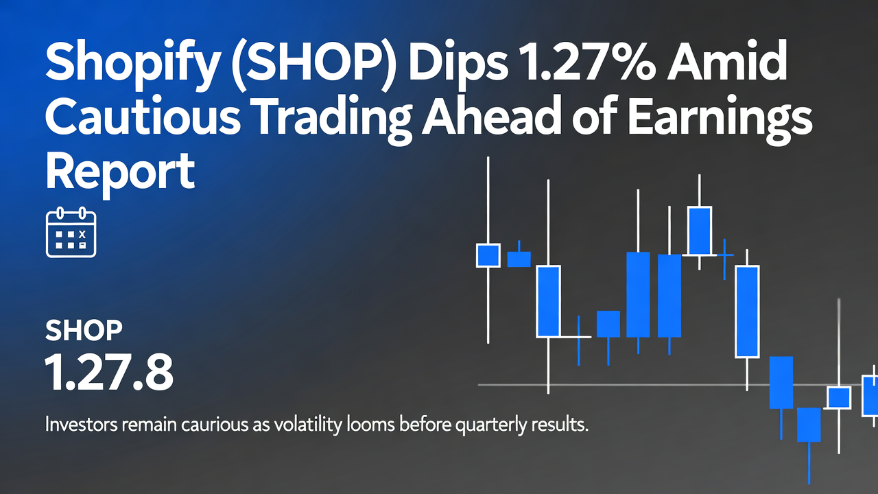 Shopify (SHOP) Dips 1.27% Amid Cautious Trading Ahead of Earnings Report