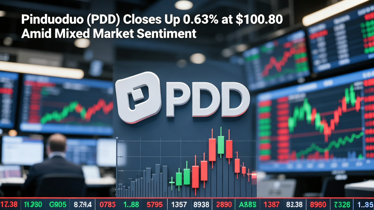 Pinduoduo (PDD) Closes Up 0.63% at $100.80 Amid Mixed Market Sentiment