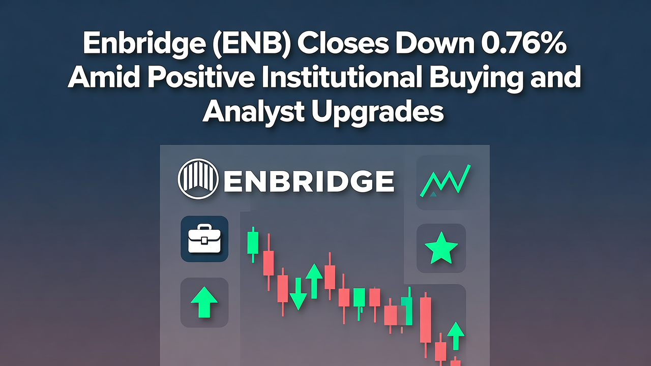 Enbridge (ENB) Closes Down 0.76% Amid Positive Institutional Buying and Analyst Upgrades