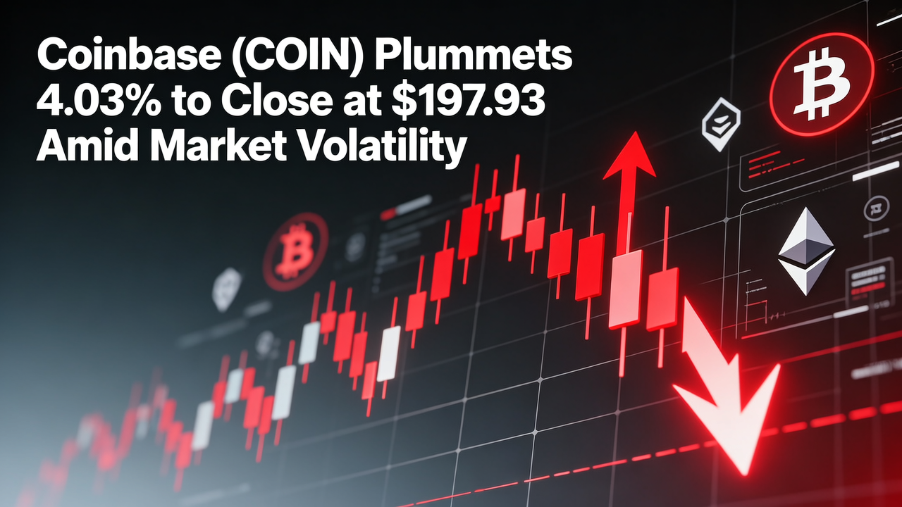 Coinbase (COIN) Plummets 4.03% to Close at $197.93 Amid Market Volatility