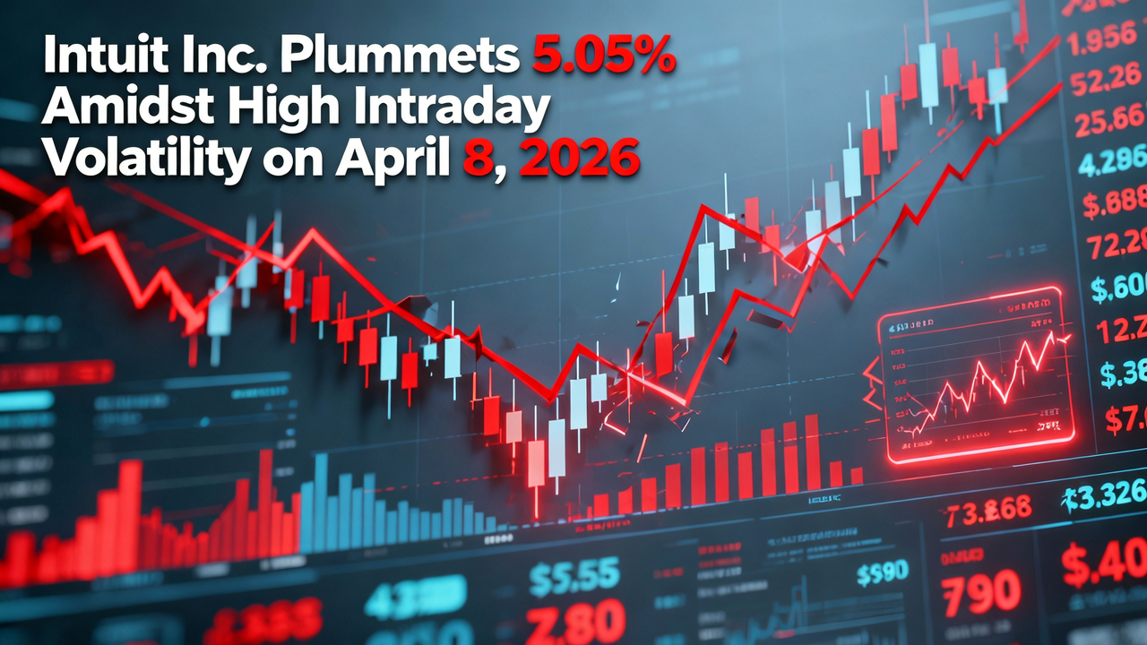 Intuit Inc. Plummets 5.05% Amidst High Intraday Volatility on April 8, 2026