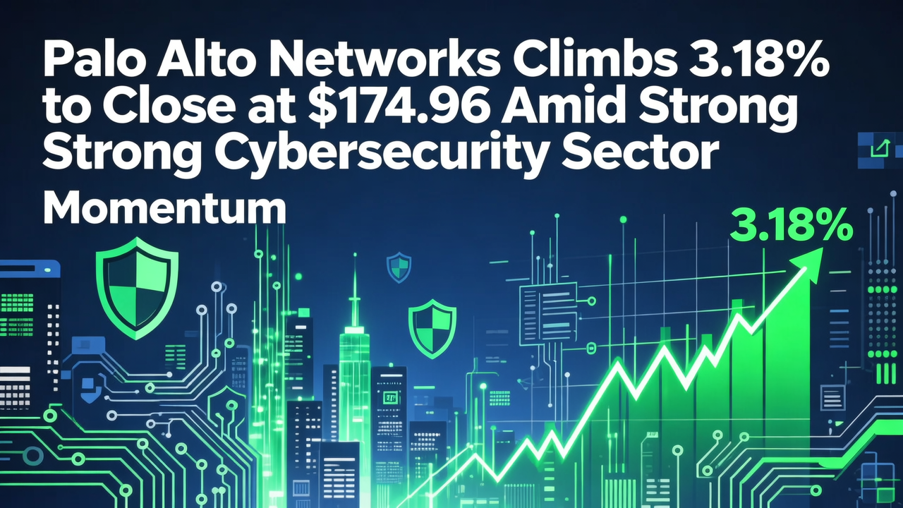 Palo Alto Networks Climbs 3.18% to Close at $174.96 Amid Strong Cybersecurity Sector Momentum