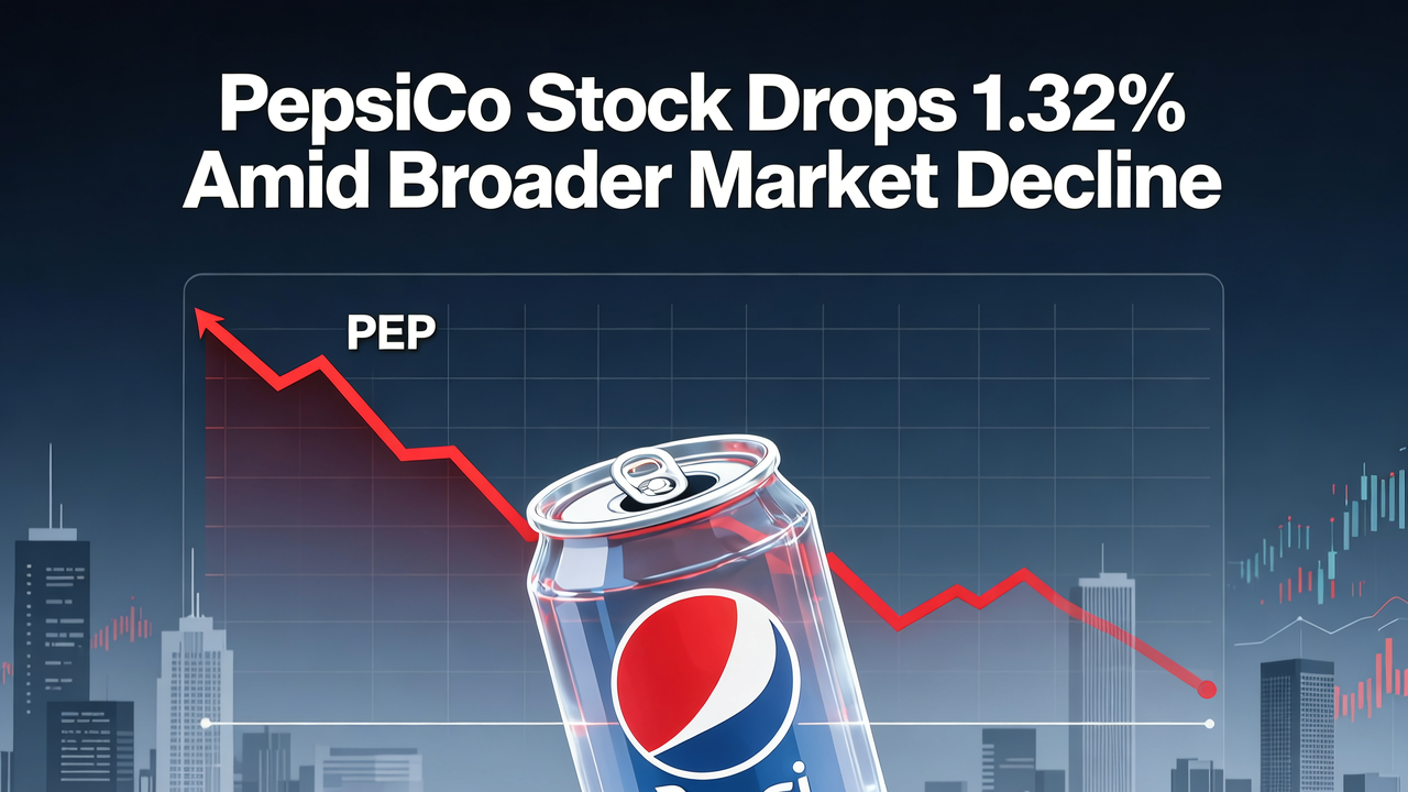 PepsiCo Stock Drops 1.32% Amid Broader Market Decline