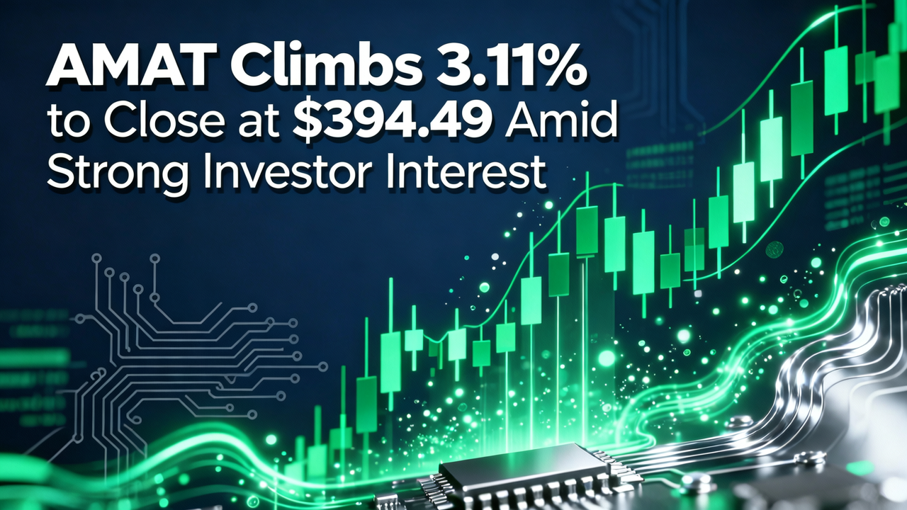 AMAT Climbs 3.11% to Close at $394.49 Amid Strong Investor Interest