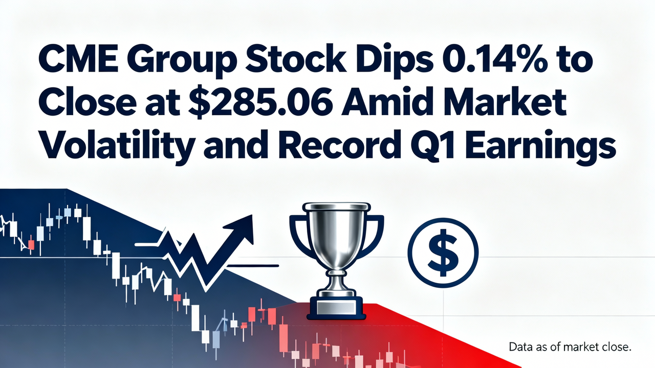 CME Group Stock Dips 0.14% to Close at $285.06 Amid Market Volatility and Record Q1 Earnings