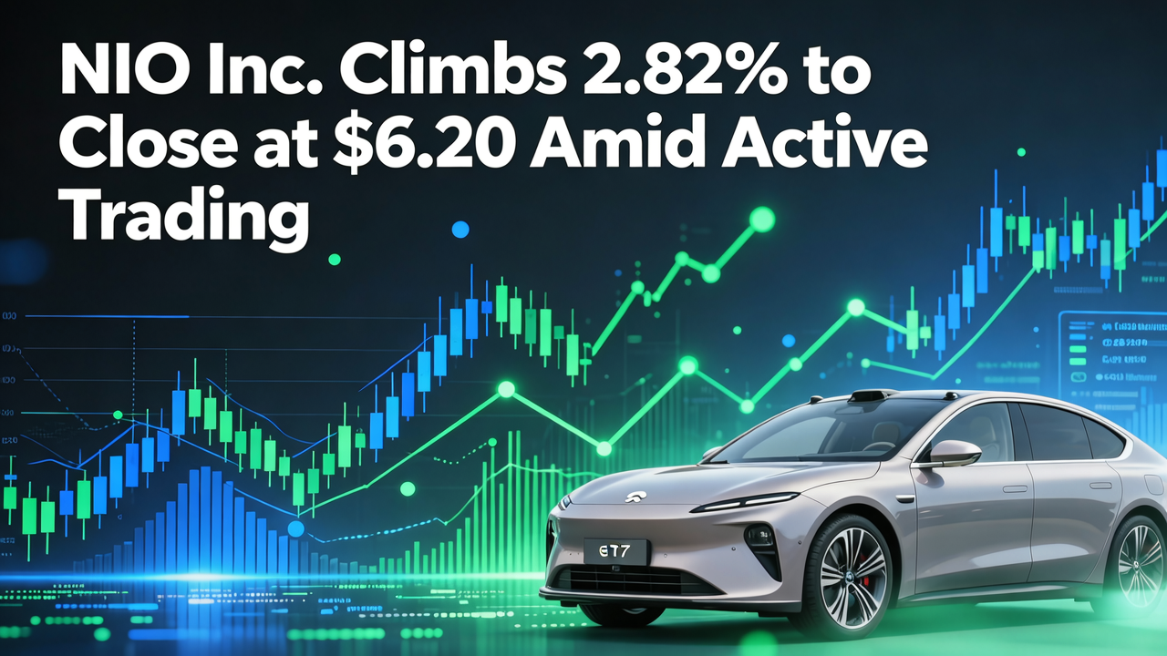 NIO Inc. Climbs 2.82% to Close at $6.20 Amid Active Trading