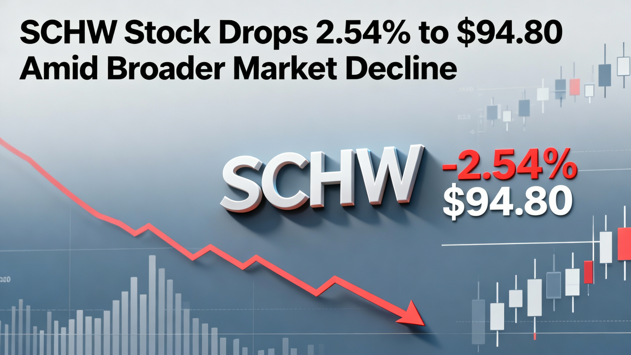 SCHW Stock Drops 2.54% to $94.80 Amid Broader Market Decline