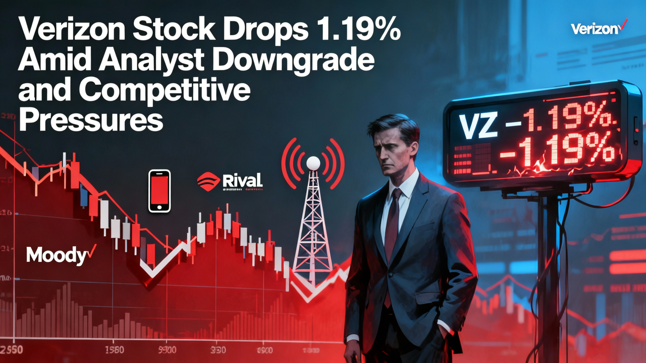 Verizon Stock Drops 1.19% Amid Analyst Downgrade and Competitive Pressures