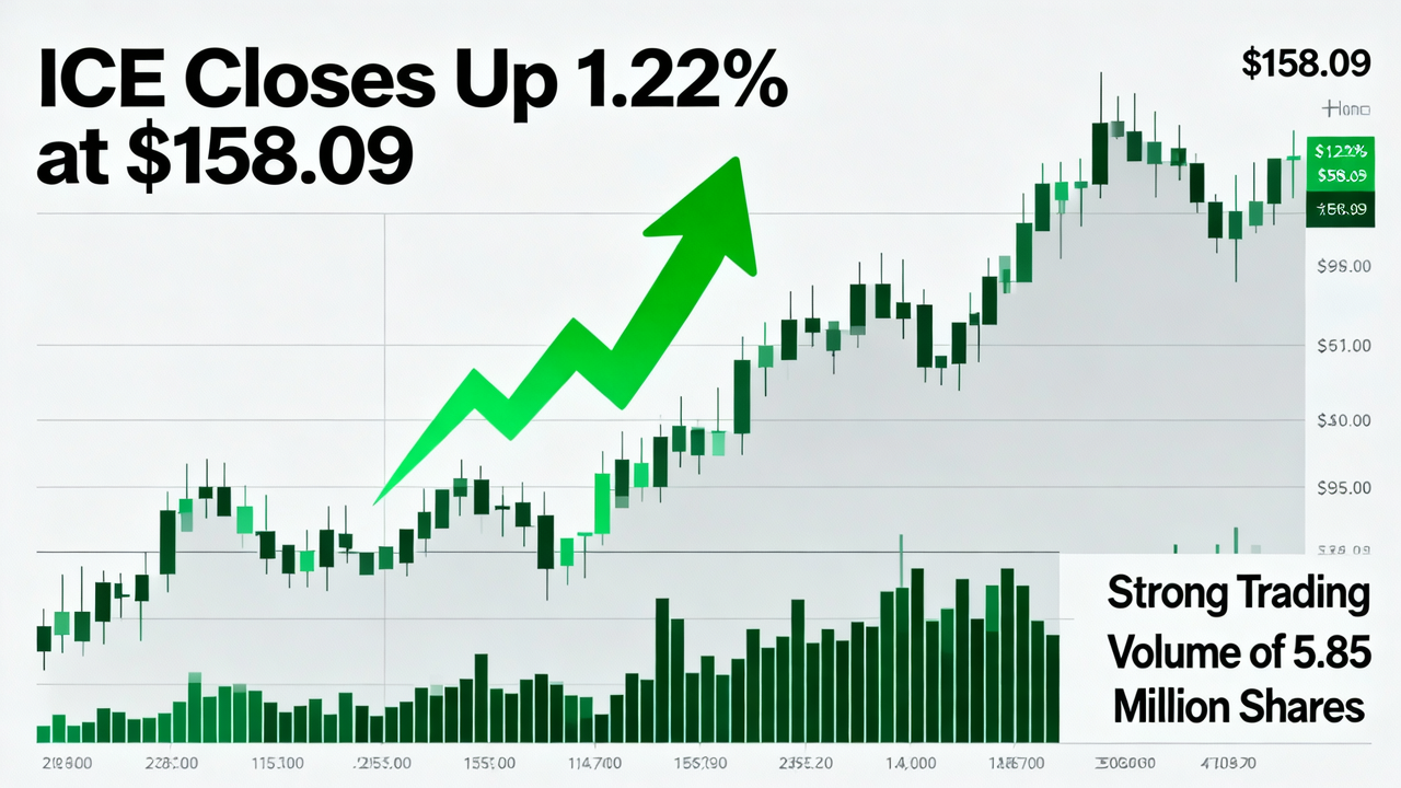 ICE Closes Up 1.22% at $158.09 with Strong Trading Volume of 5.85 Million Shares