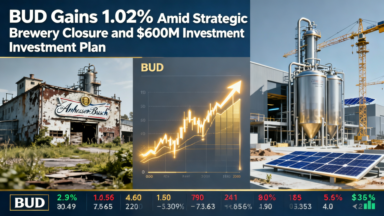 BUD Gains 1.02% Amid Strategic Brewery Closure and $600M Investment Plan