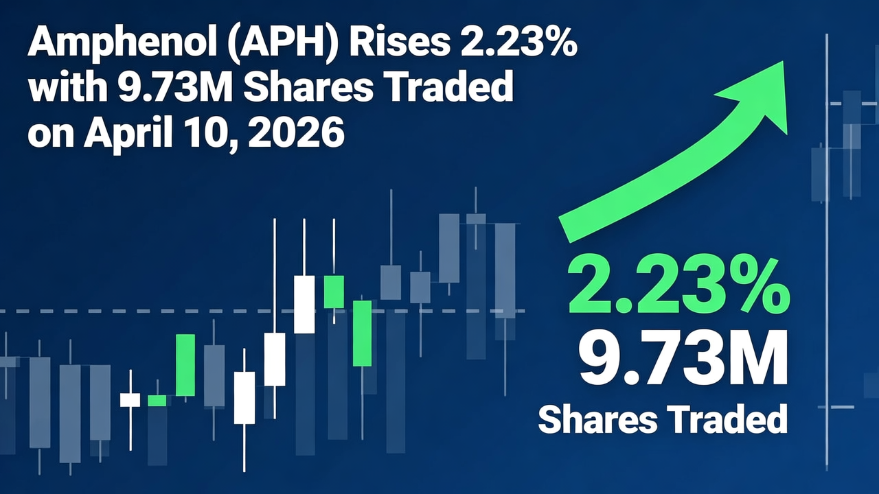 Amphenol (APH) Rises 2.23% with 9.73M Shares Traded on April 10, 2026