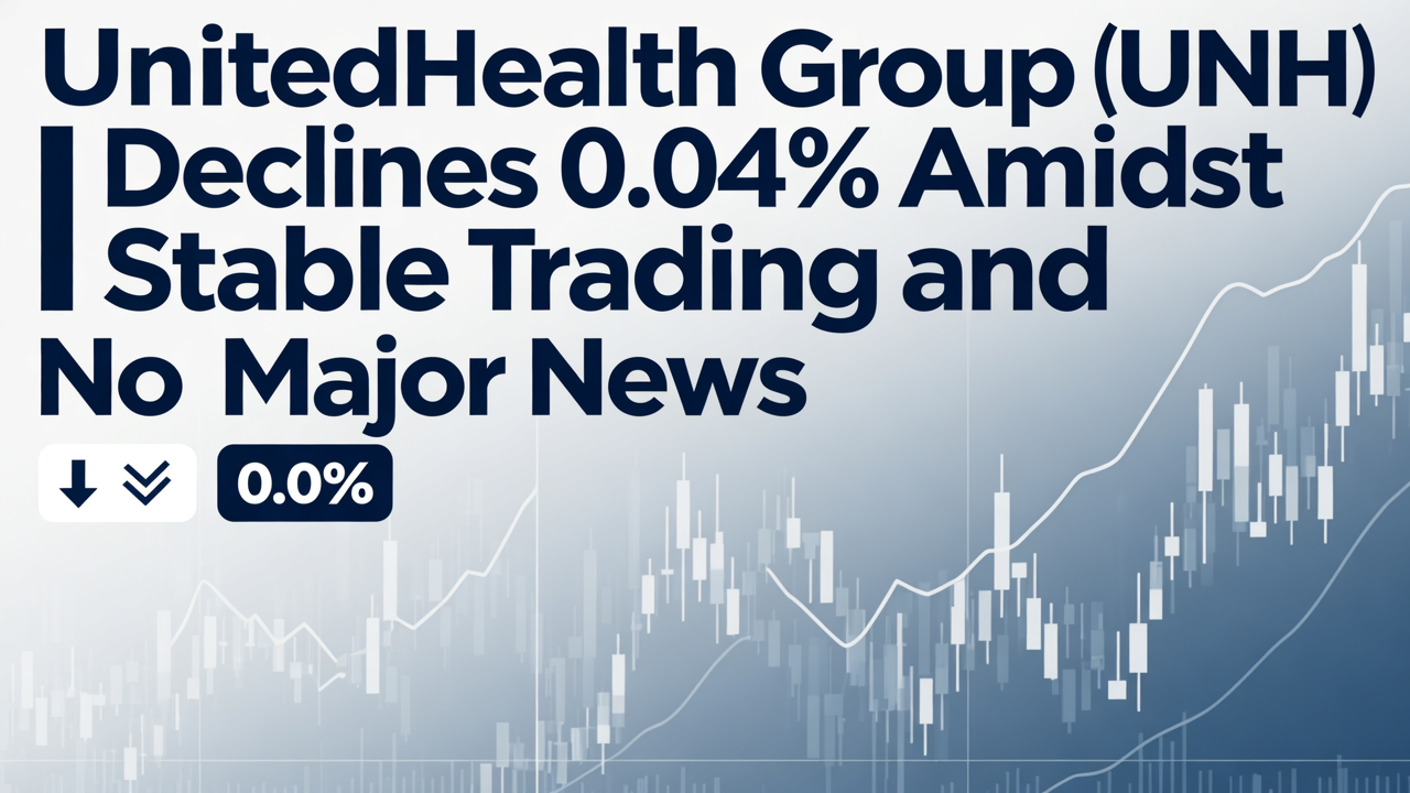 UnitedHealth Group (UNH) Declines 0.04% Amidst Stable Trading and No Major News