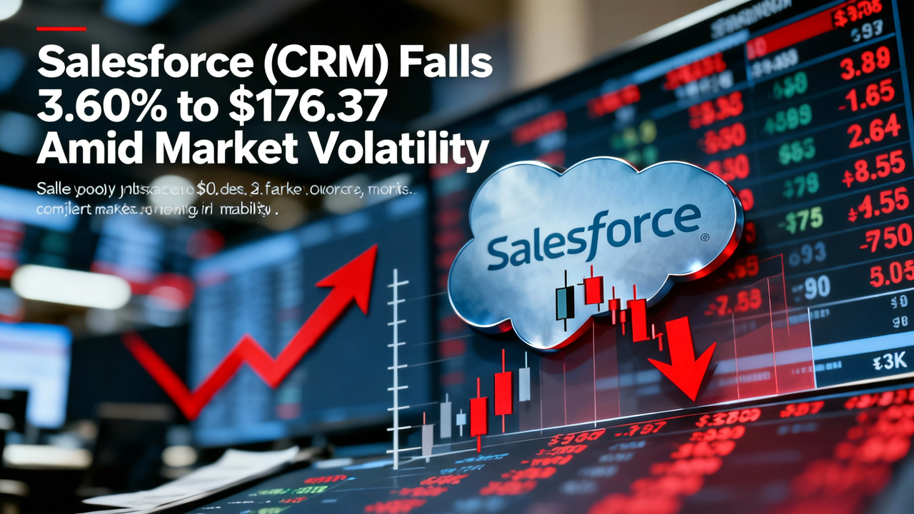 Salesforce (CRM) Falls 3.60% to $176.37 Amid Market Volatility