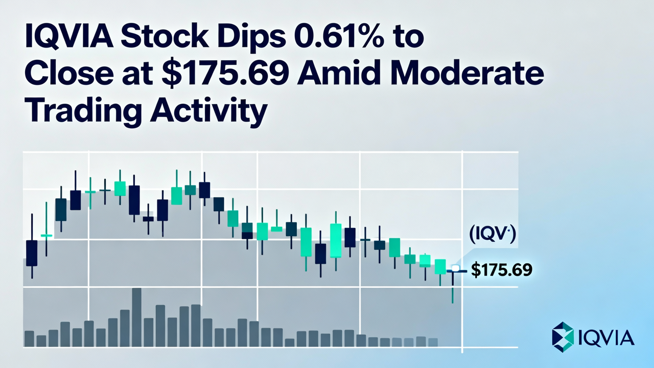 IQVIA Stock Dips 0.61% to Close at $175.69 Amid Moderate Trading Activity