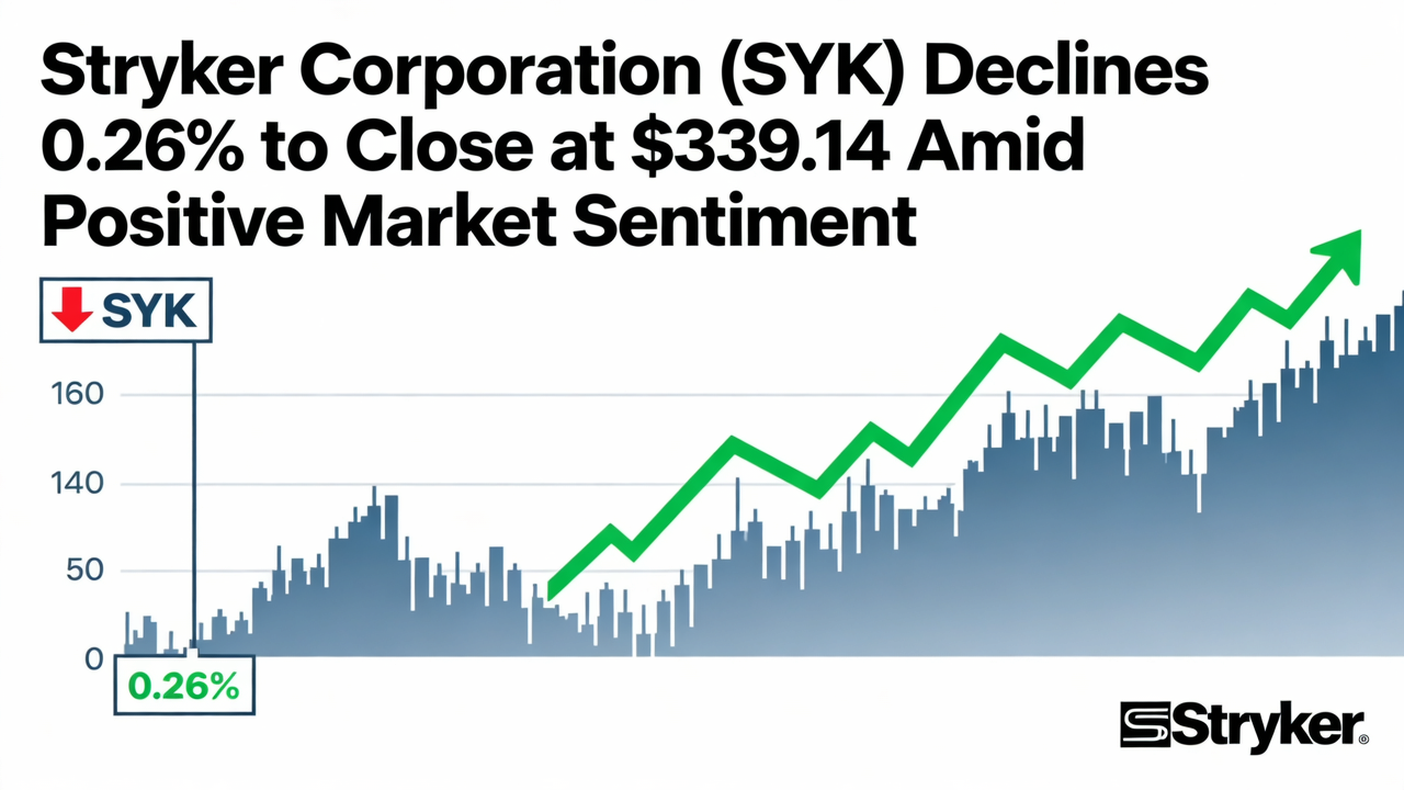 Stryker Corporation (SYK) Declines 0.26% to Close at $339.14 Amid Positive Market Sentiment