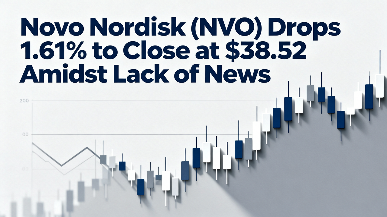 Novo Nordisk (NVO) Drops 1.61% to Close at $38.52 Amidst Lack of News