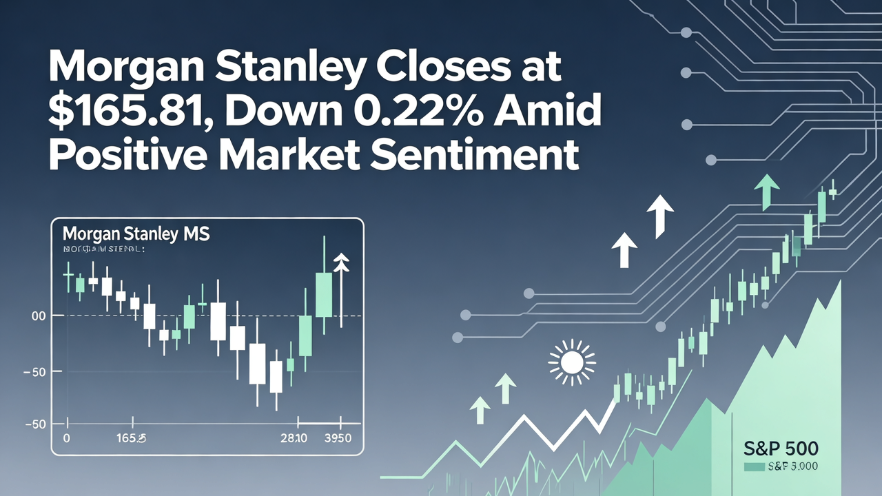 Morgan Stanley Closes at $165.81, Down 0.22% Amid Positive Market Sentiment