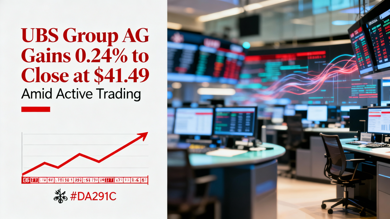 UBS Group AG Gains 0.24% to Close at $41.49 Amid Active Trading