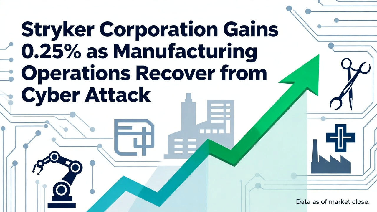 Stryker Corporation Gains 0.25% as Manufacturing Operations Recover from Cyber Attack