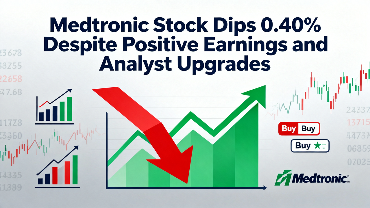 Medtronic Stock Dips 0.40% Despite Positive Earnings and Analyst Upgrades