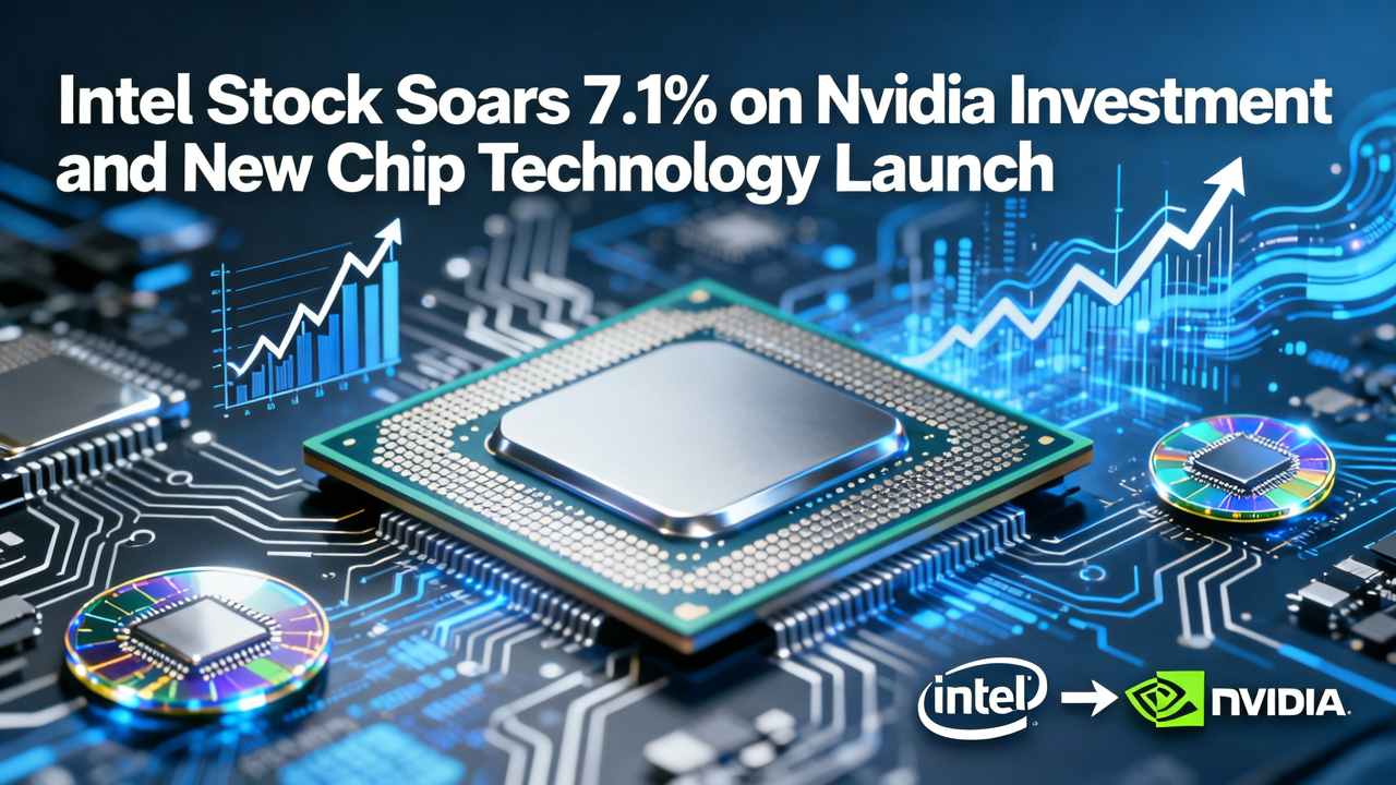 Intel Stock Soars 7.1% on Nvidia Investment and New Chip Technology Launch
