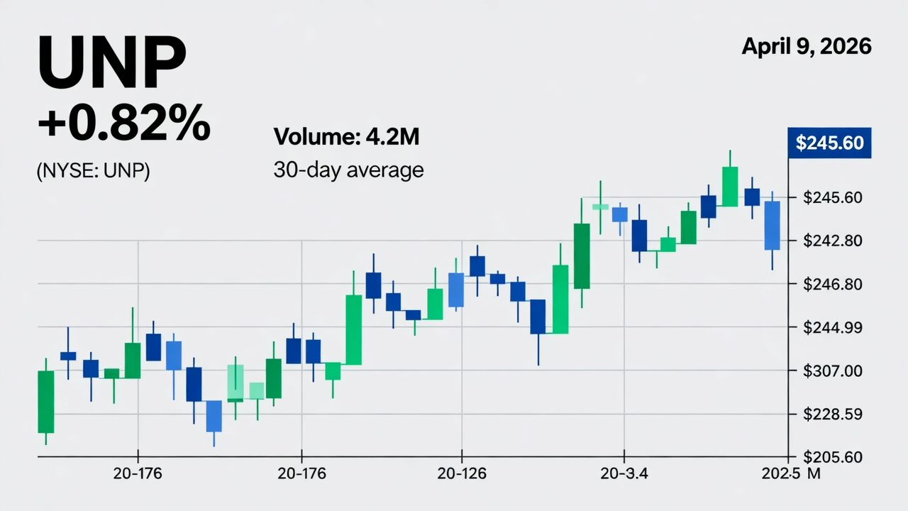 Union Pacific (UNP) Gains 0.82% with Steady Trading Volume on April 9, 2026