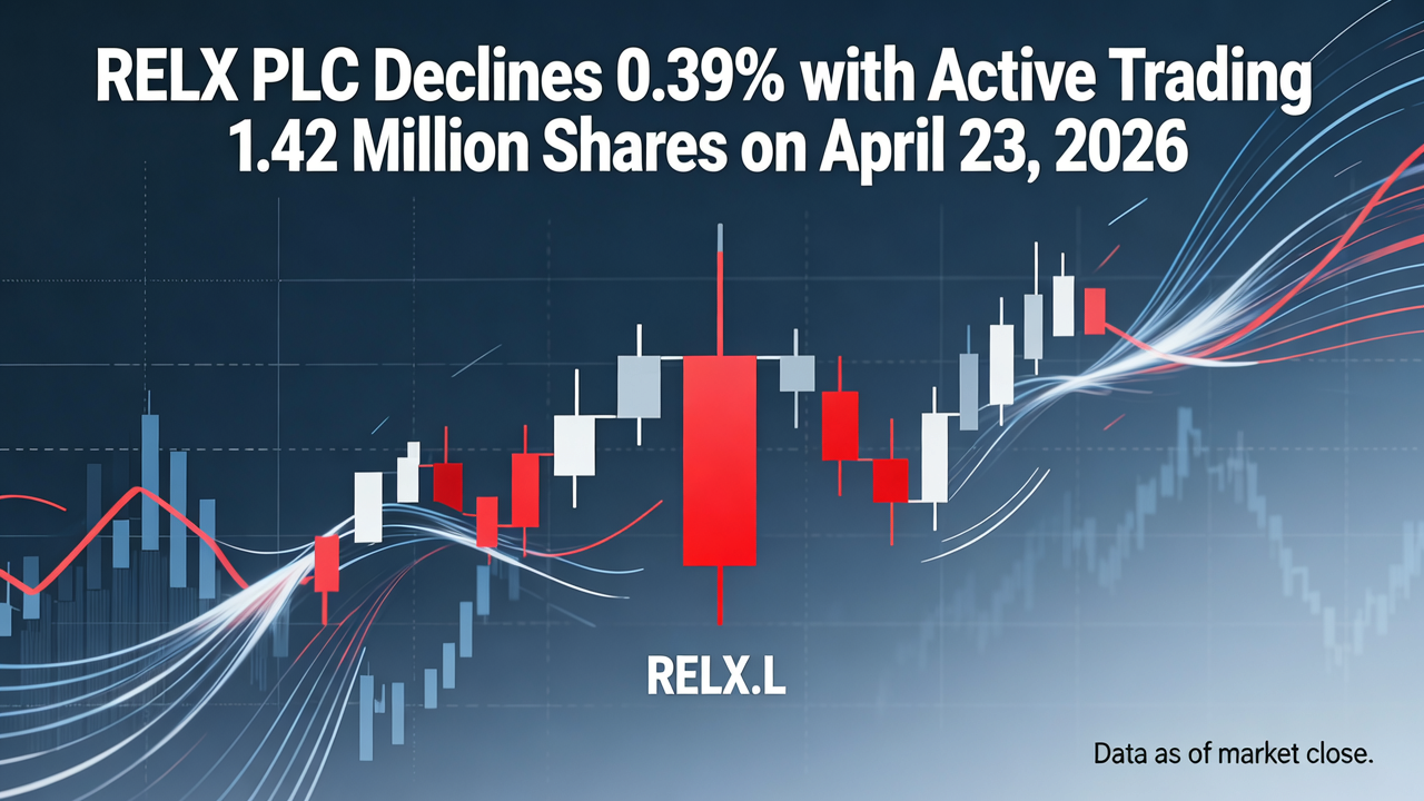 RELX PLC Declines 0.39% with Active Trading of 1.42 Million Shares on April 23, 2026
