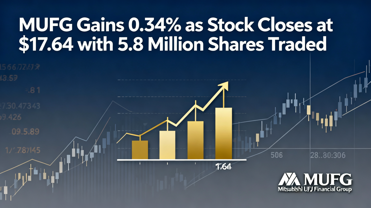 MUFG Gains 0.34% as Stock Closes at $17.64 with 5.8 Million Shares Traded
