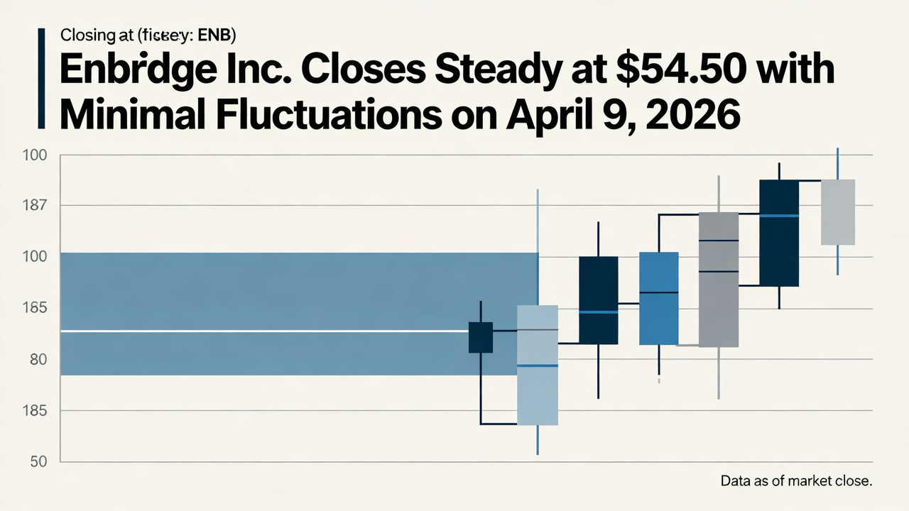 Enbridge Inc. Closes Steady at $54.50 with Minimal Fluctuations on April 9, 2026