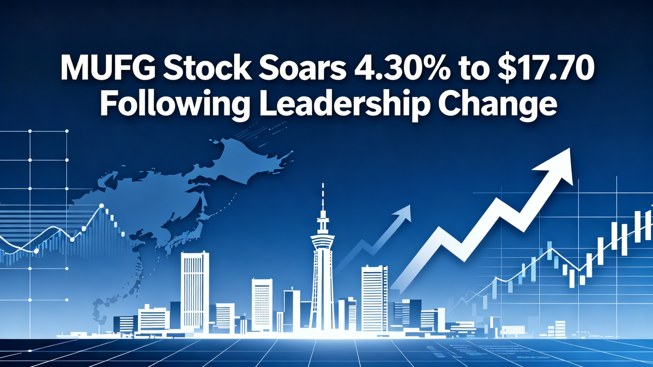 MUFG Stock Soars 4.30% to $17.70 Following Leadership Change
