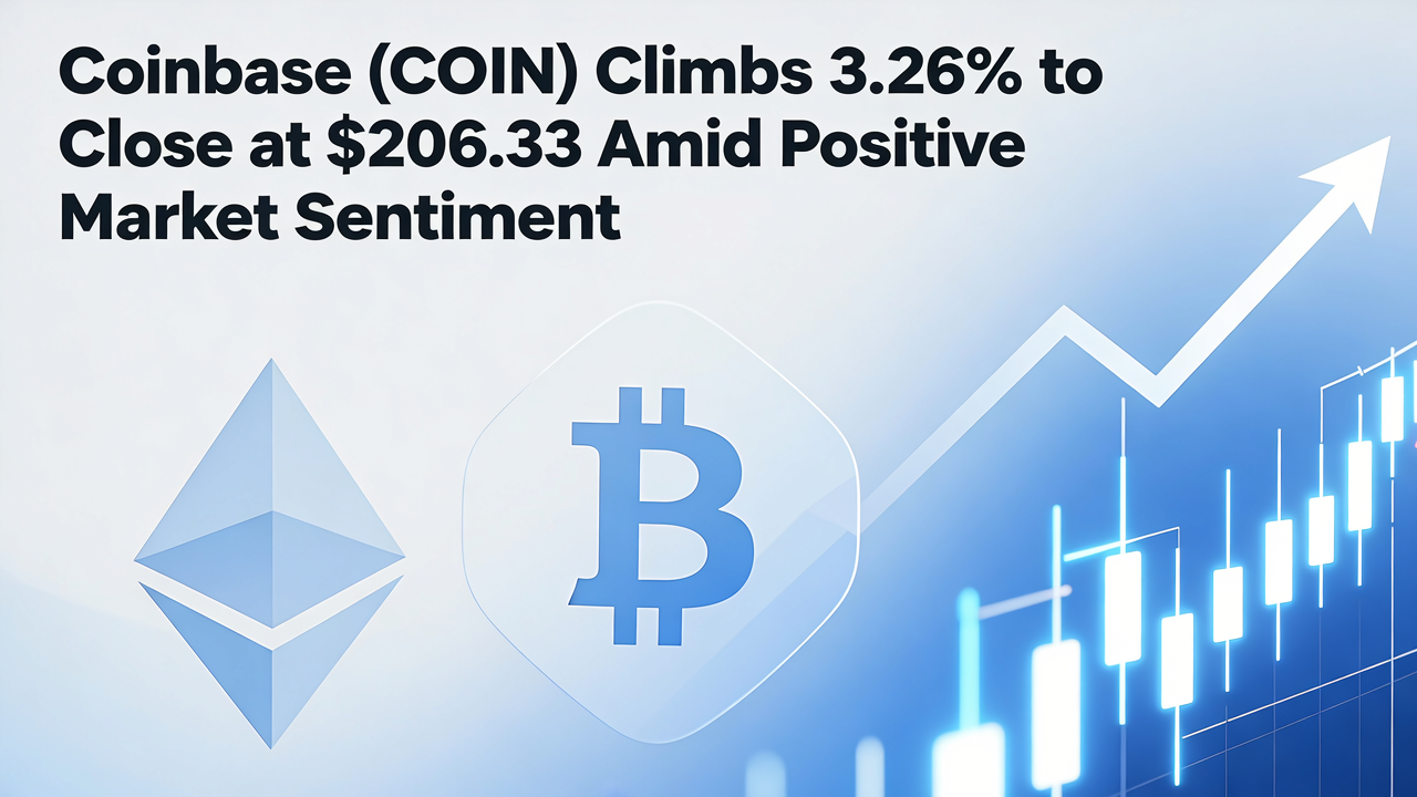Coinbase (COIN) Climbs 3.26% to Close at $206.33 Amid Positive Market Sentiment