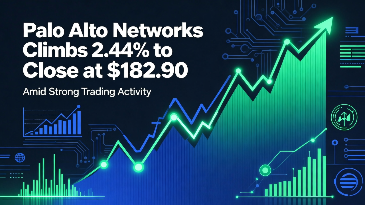 Palo Alto Networks Climbs 2.44% to Close at $182.90 Amid Strong Trading Activity