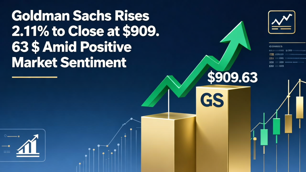 Goldman Sachs Rises 2.11% to Close at $909.63 Amid Positive Market Sentiment