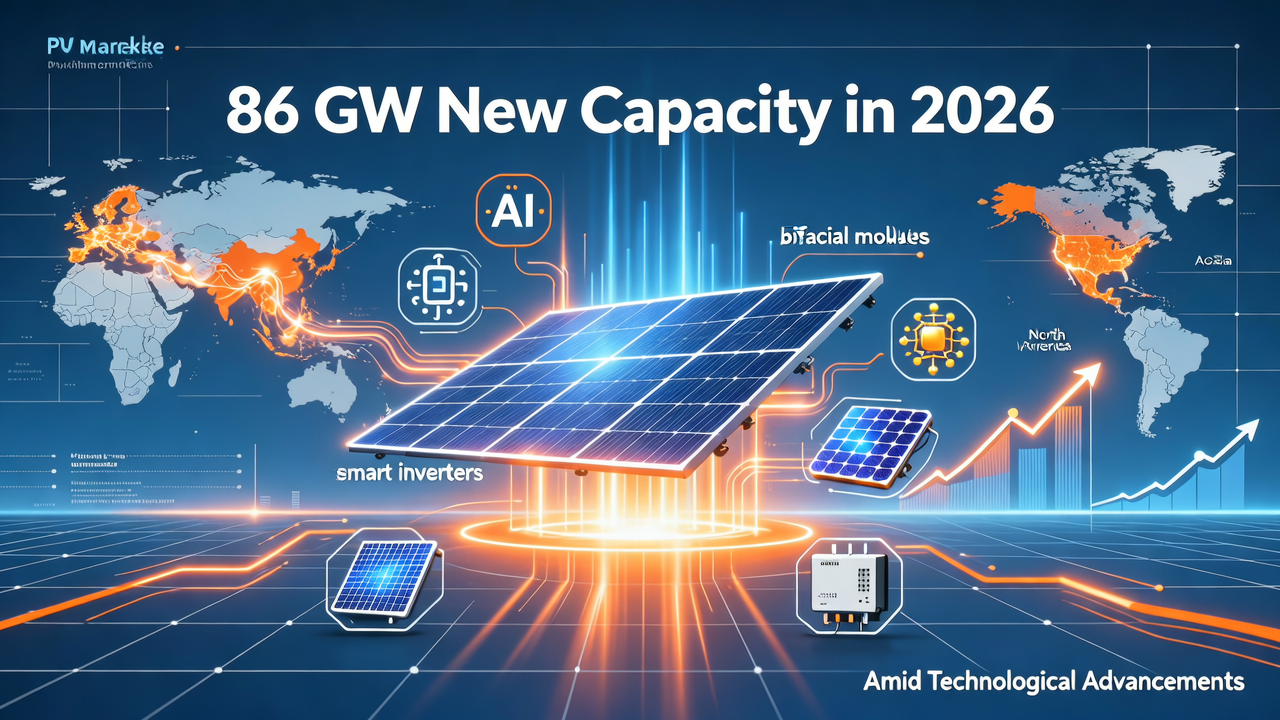 Global PV Market Set to Surge with 86 GW New Capacity in 2026 Amid Technological Advancements