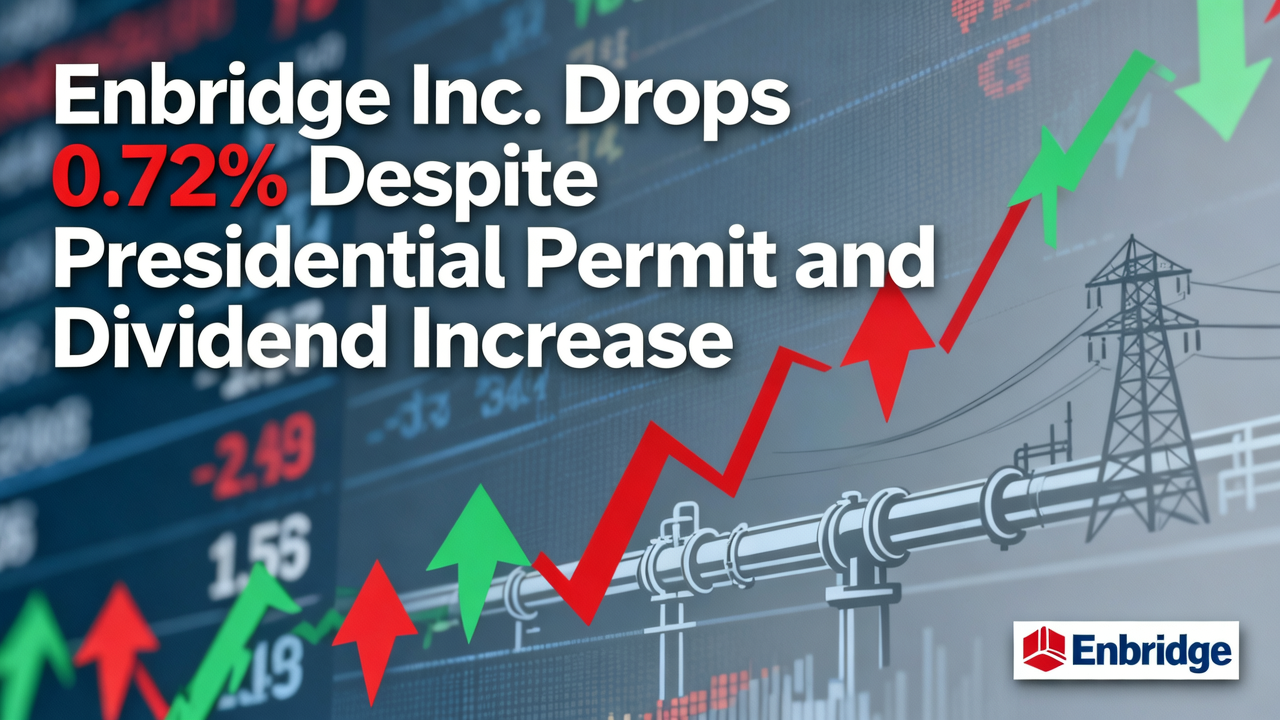 Enbridge Inc. Drops 0.72% Despite Presidential Permit and Dividend Increase