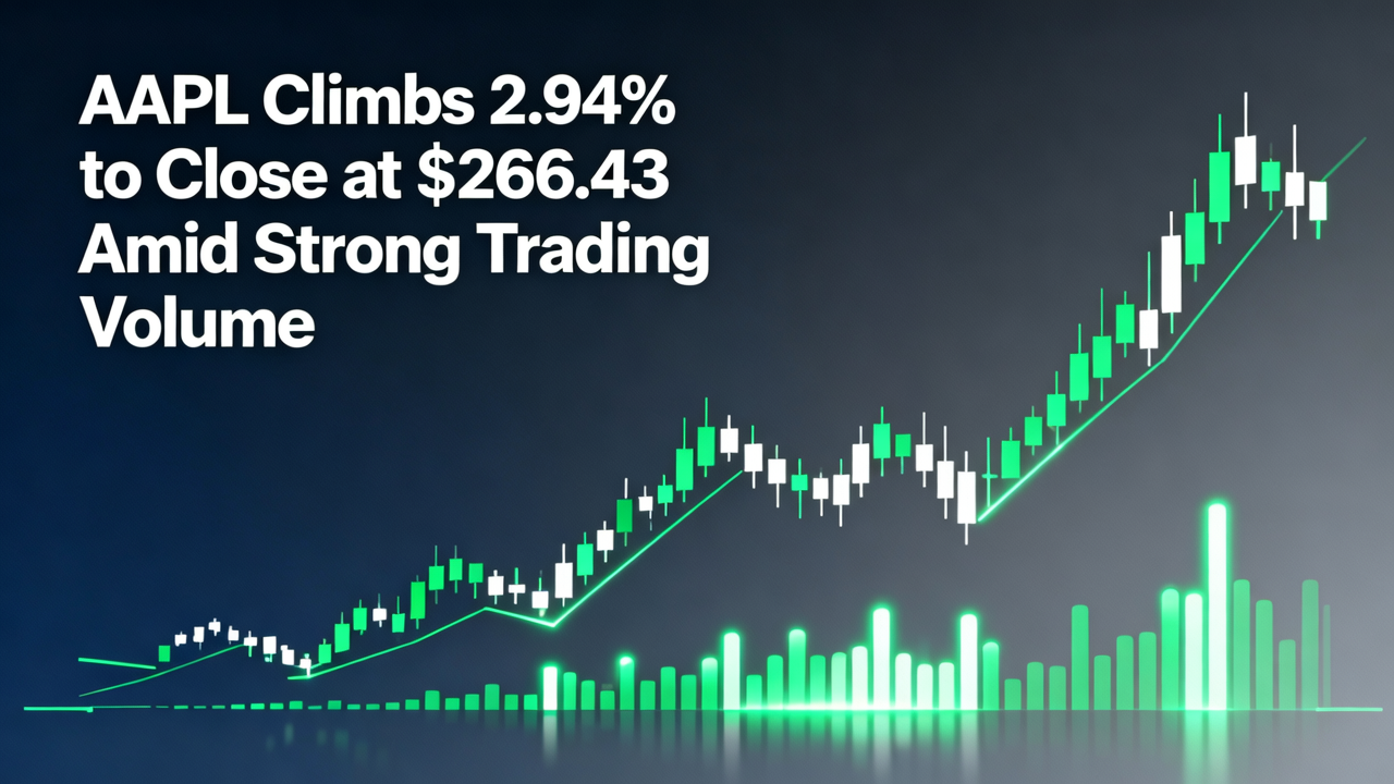 AAPL Climbs 2.94% to Close at $266.43 Amid Strong Trading Volume