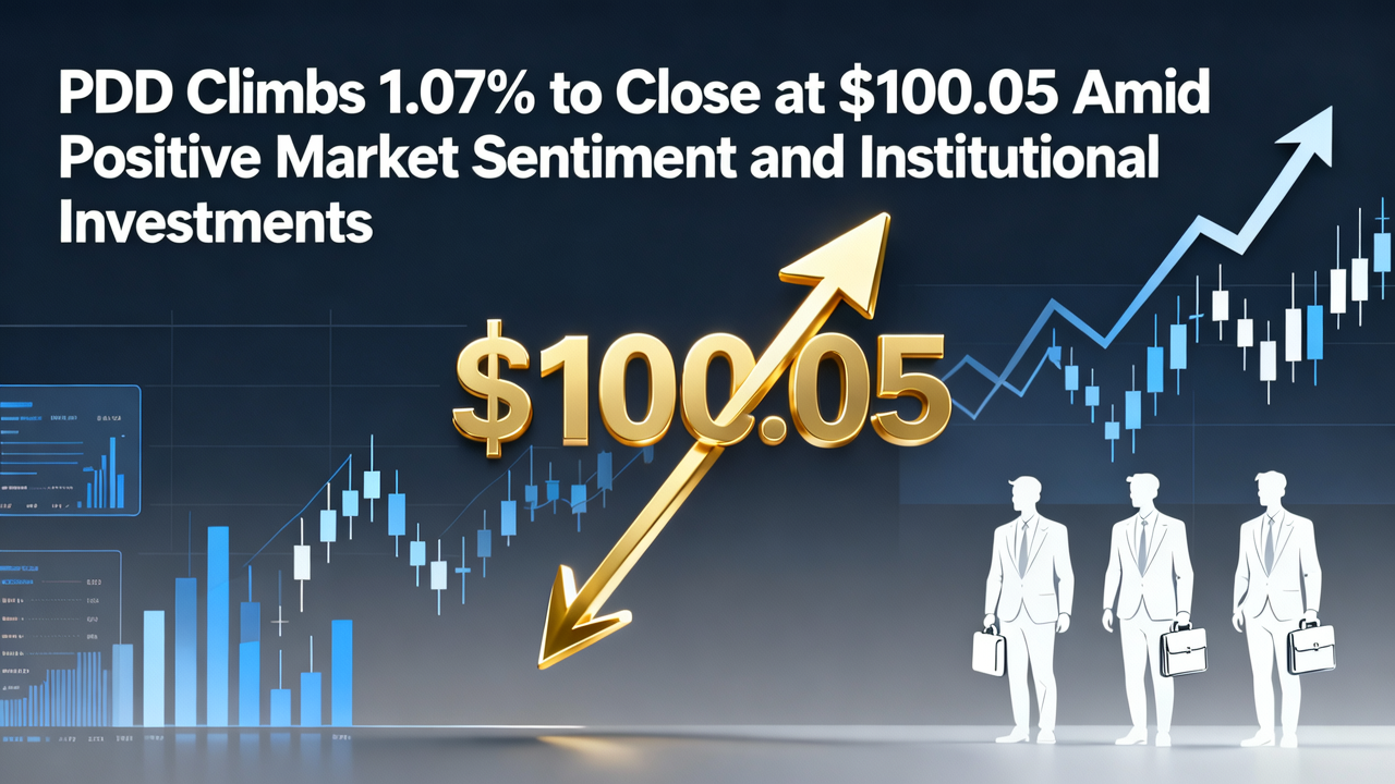 PDD Climbs 1.07% to Close at $100.05 Amid Positive Market Sentiment and Institutional Investments