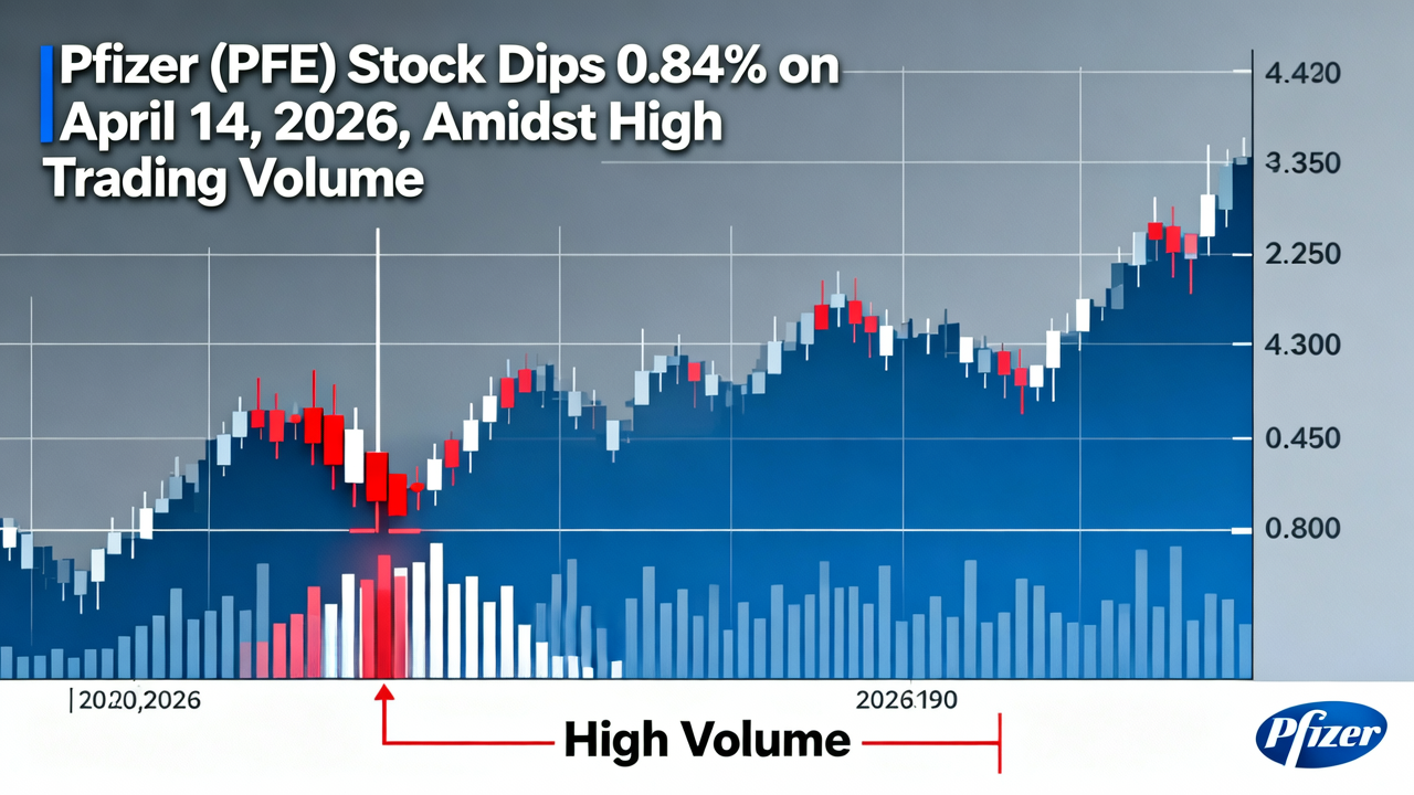 Pfizer (PFE) Stock Dips 0.84% on April 14, 2026, Amidst High Trading Volume