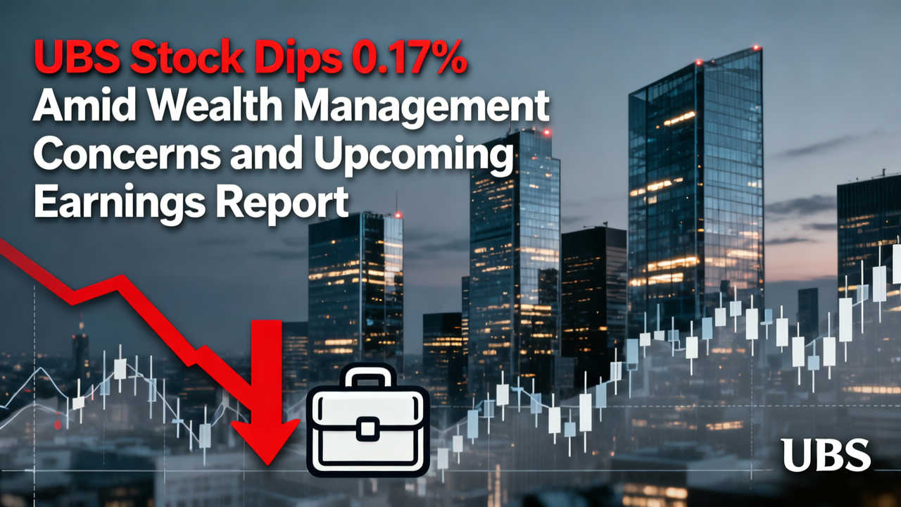 UBS Stock Dips 0.17% Amid Wealth Management Concerns and Upcoming Earnings Report