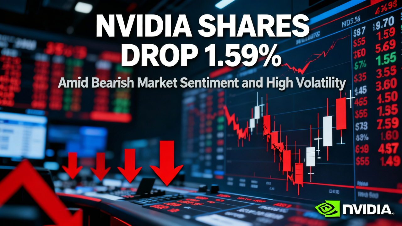 NVIDIA Shares Drop 1.59% Amid Bearish Market Sentiment and High Volatility