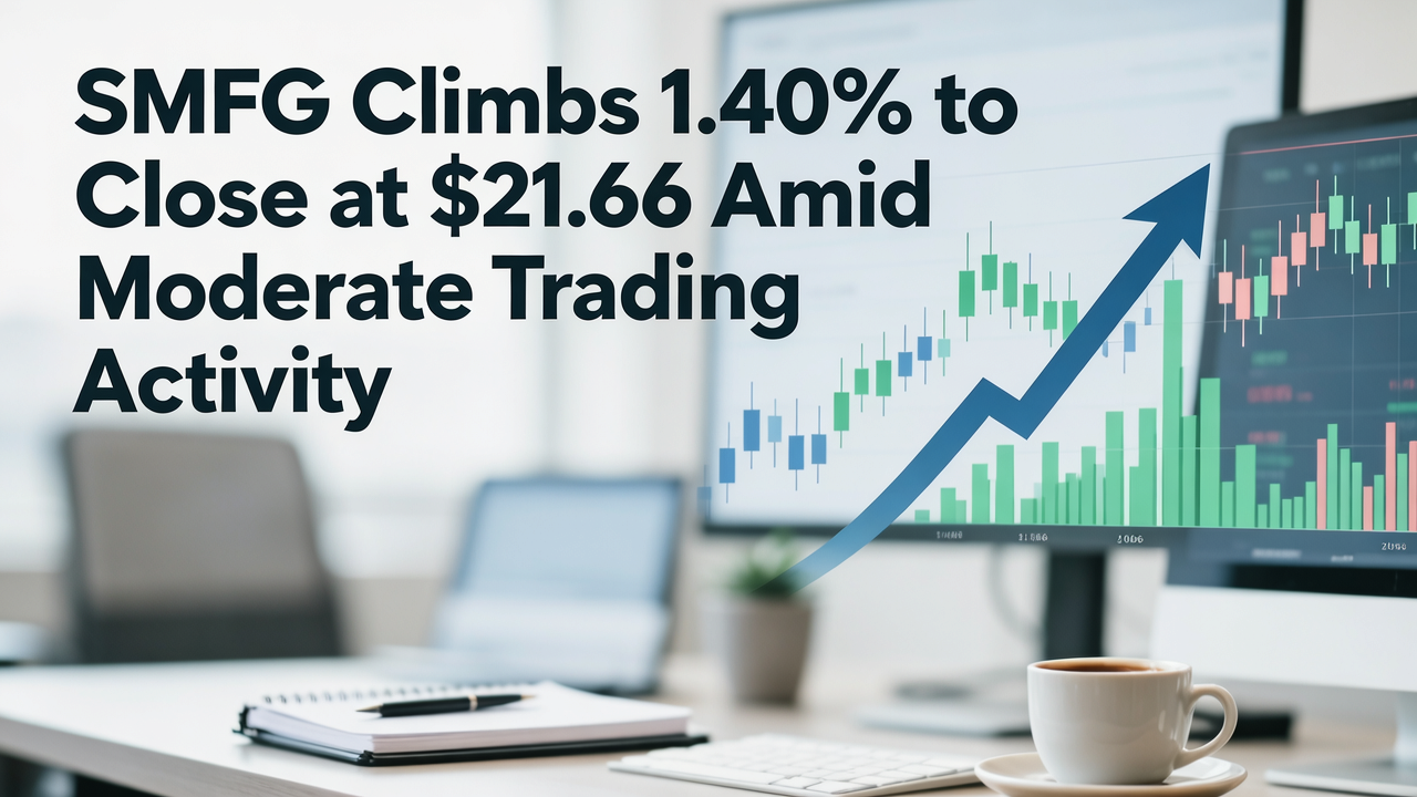 SMFG Climbs 1.40% to Close at $21.66 Amid Moderate Trading Activity