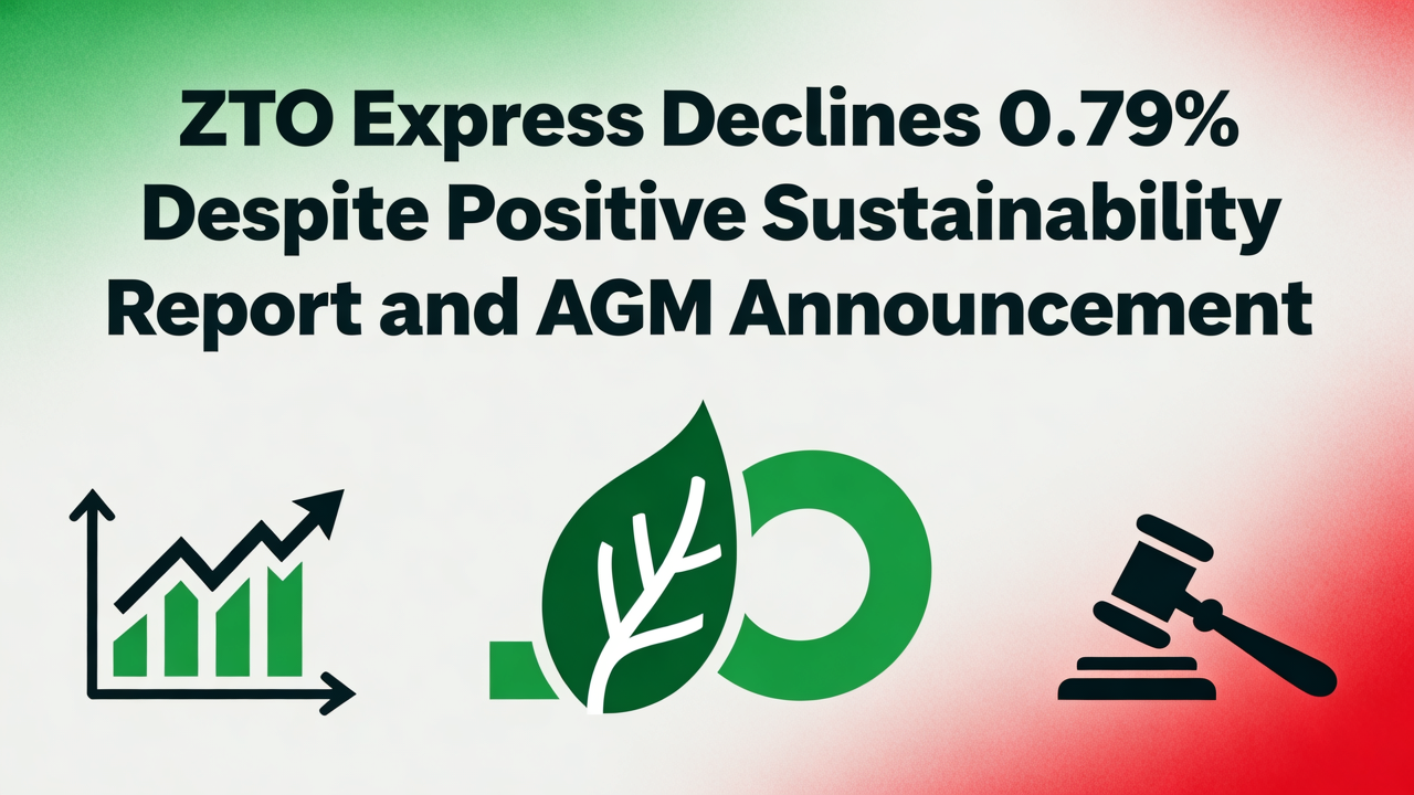 ZTO Express Declines 0.79% Despite Positive Sustainability Report and AGM Announcement