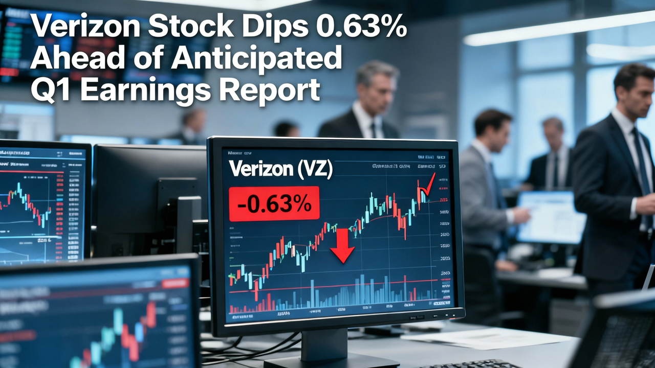 Verizon Stock Dips 0.63% Ahead of Anticipated Q1 Earnings Report